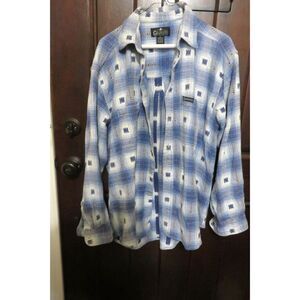 VINTAGE THE ORIGINAL GRAPHITE BLUE FLANNEL SHIRT SIZE M